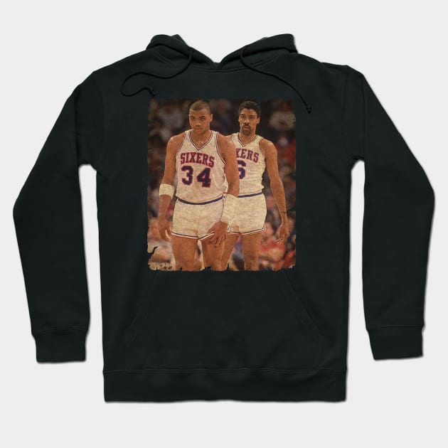 Charles Barkley and Julius Erving Hoodie by MJ23STORE